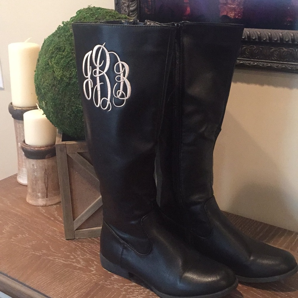 Monogrammed Initials JBB Boots 8